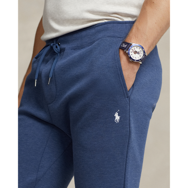 Pantaloni&nbsp;da jogging a maglia doppia Polo Ralph Lauren in Blu Derby m&eacute;lange 6