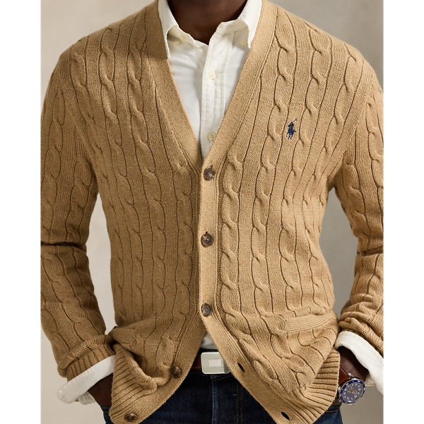 Cable-Knit Cotton Cardigan