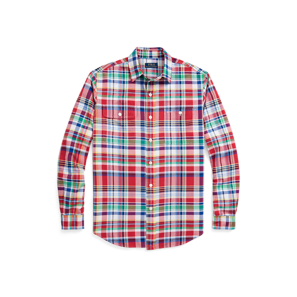Custom Fit Plaid Oxford Shirt Polo Ralph Lauren 1