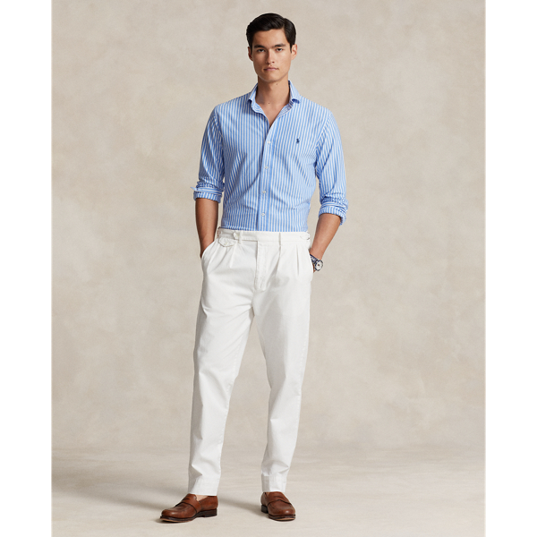 Gestreiftes Jerseyhemd Polo Ralph Lauren in Harbor-Island-Blau/Wei&szlig; 4