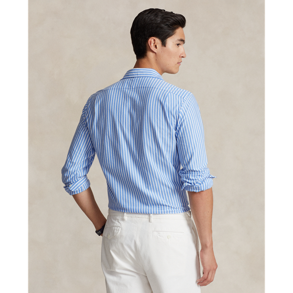 Gestreiftes Jerseyhemd Polo Ralph Lauren in Harbor-Island-Blau/Wei&szlig; 5