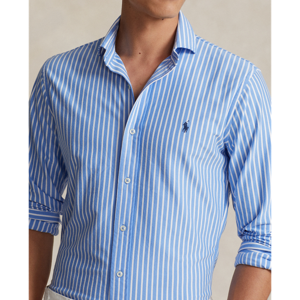 Gestreiftes Jerseyhemd Polo Ralph Lauren in Harbor-Island-Blau/Wei&szlig; 6