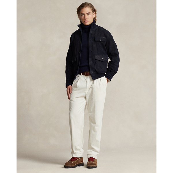 Collection Navy Roughout Suede Jacket Polo Ralph Lauren 4