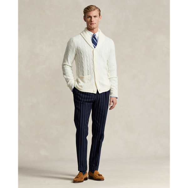 Polo Ralph Lauren 케이블 니트 캐시미어 카디건 크림 4