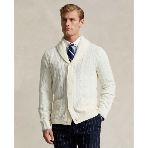 Polo Ralph Lauren 케이블 니트 캐시미어 카디건 크림 1