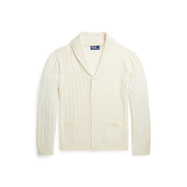 Polo Ralph Lauren 케이블 니트 캐시미어 카디건 크림 2