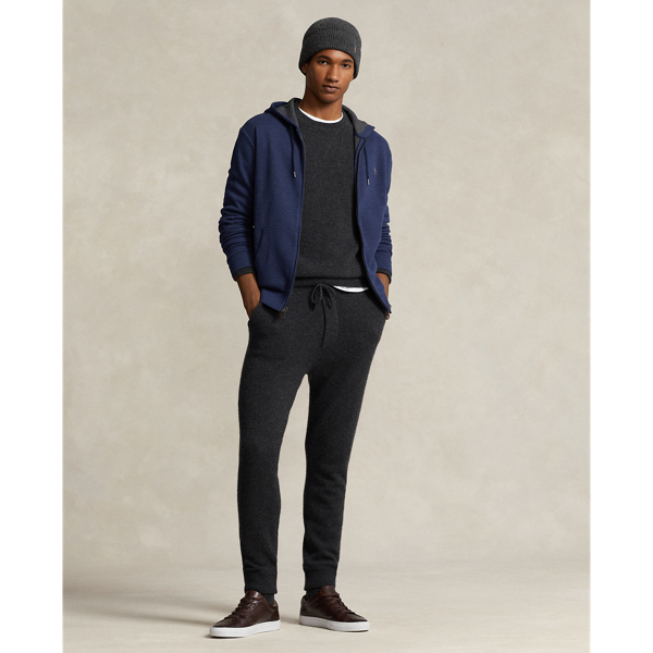 Spring Navy Heather Double-Knit Mesh Full-Zip Hoodie Polo Ralph Lauren 4