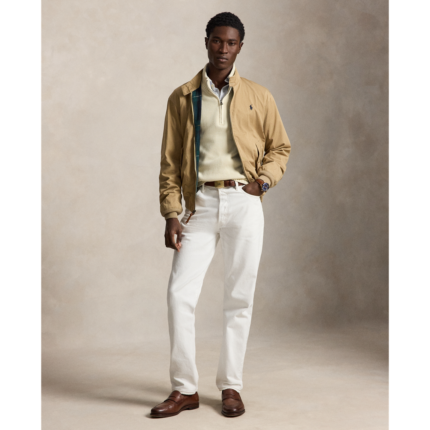 Мужская куртка Ralph Lauren The Bedford Twill, цвет: Рыжевато-коричневый — фото 1