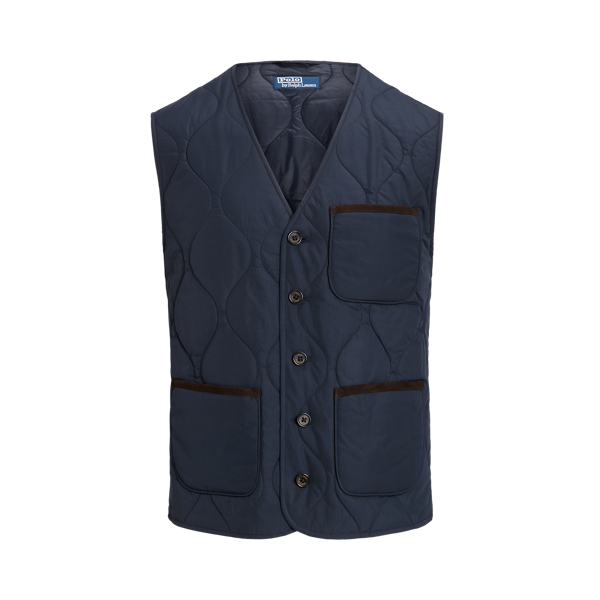 Polo Ralph Lauren Men's Leather Trim shops Quilted Vest