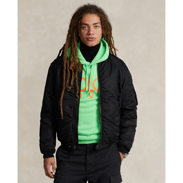 Ralph lauren bomber jacket black online