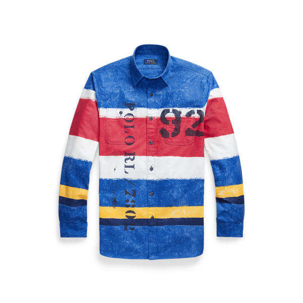 Classic fit gestreept Oxford overhemd Polo Ralph Lauren in 1