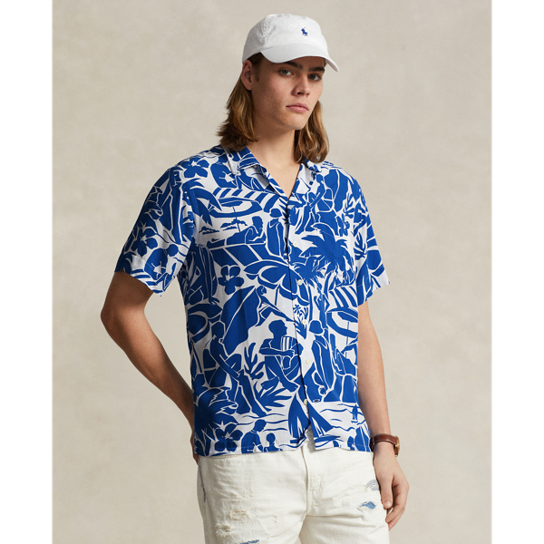 Pampelonne Convo Classic Fit Beach-Print Camp Shirt Polo Ralph Lauren 1