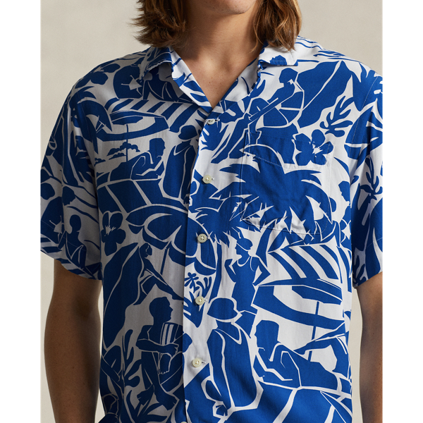 Pampelonne Convo Classic Fit Beach-Print Camp Shirt Polo Ralph Lauren 6