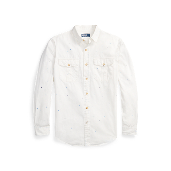Classic fit beschilderd chino overhemd Polo Ralph Lauren in 1
