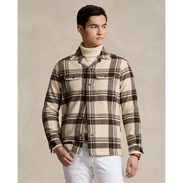 Plaid Wool Camp Overshirt
