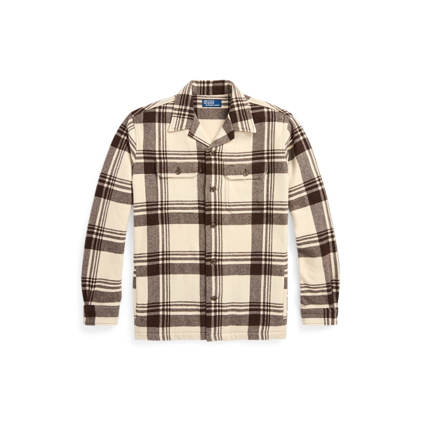 Plaid Wool Camp Overshirt Polo Ralph Lauren 1