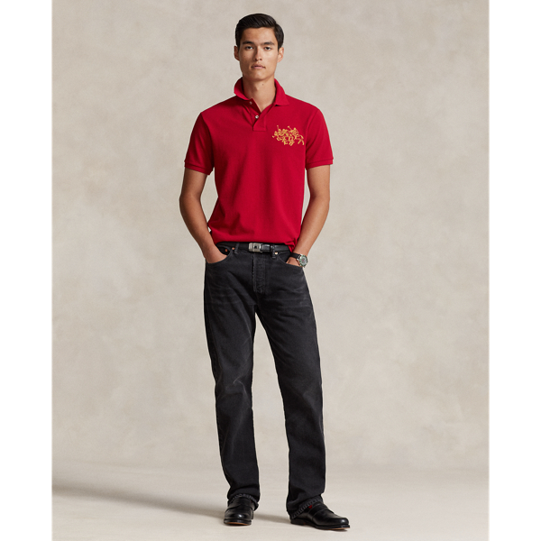 Park Ave Red Lunar New Year Triple-Pony Polo Shirt Polo Ralph Lauren 3