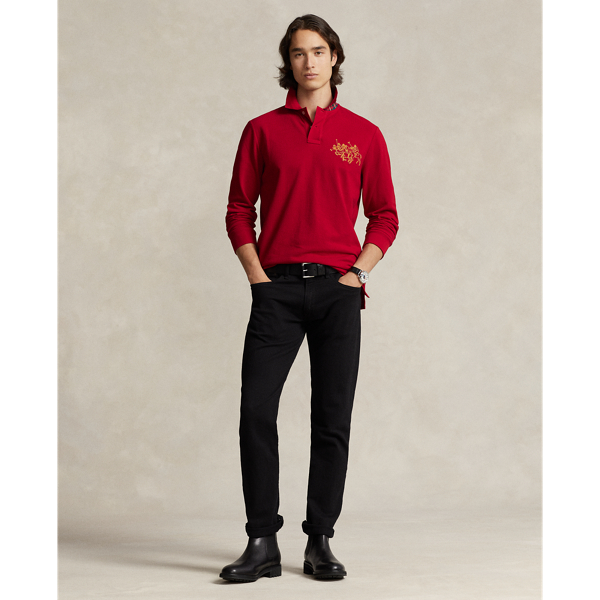 Park Ave Red Lunar New Year Triple-Pony Polo Shirt Polo Ralph Lauren 4
