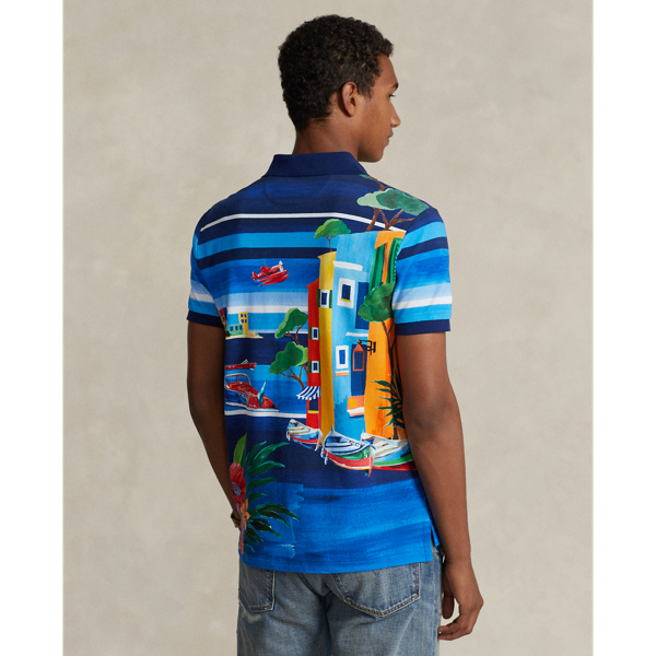 Custom-Slim-Fit Piqu&eacute;-Poloshirt Polo Ralph Lauren in Le Grand Blau 5