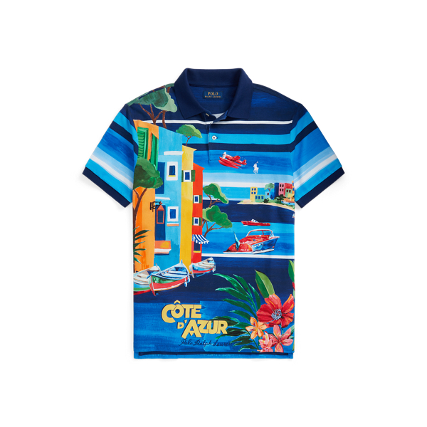 Custom-Slim-Fit Piqu&eacute;-Poloshirt Polo Ralph Lauren in Le Grand Blau 2