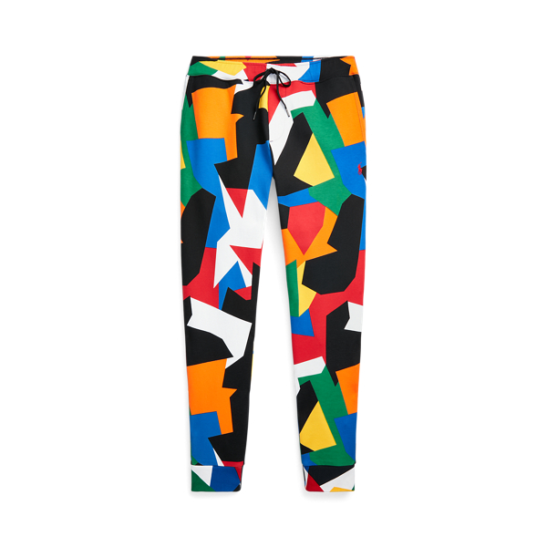 Abstract Print Double Knit Jogging Bottoms for Men Ralph Lauren UK