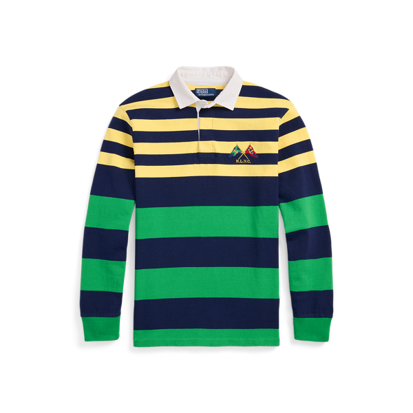 Classic Fit Striped Jersey Rugby Shirt Polo Ralph Lauren 1