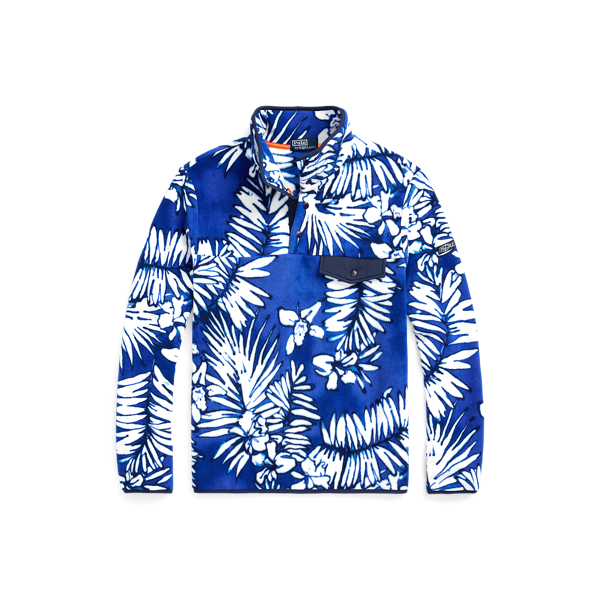 Camisola polar escovada c/folha palmeira Polo Ralph Lauren em 1