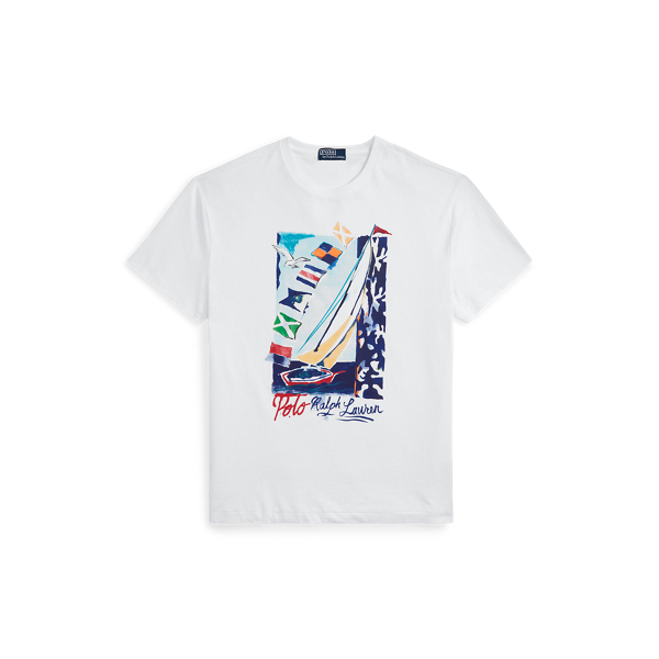 Classic Fit Sailboat Jersey T-Shirt Polo Ralph Lauren 1