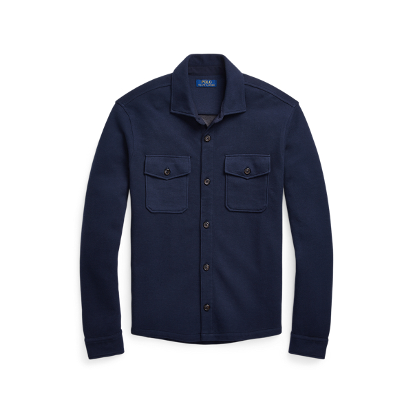 Double-Knit Mesh Shirt Jacket Polo Ralph Lauren 1