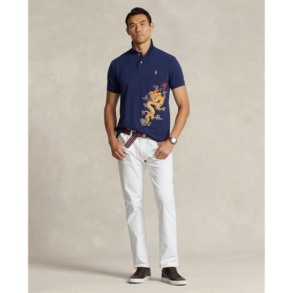 Lunar New Year Dragon Mesh Polo Shirt