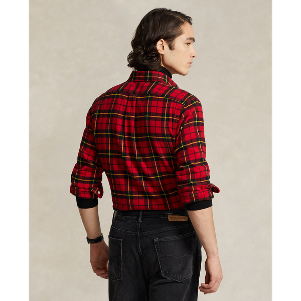Red/Black Multi Lunar New Year Classic Fit Plaid Shirt Polo Ralph Lauren 5