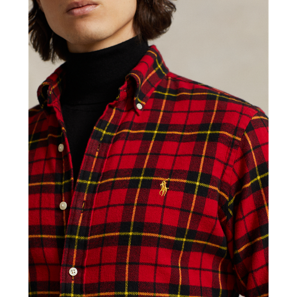 Red/Black Multi Lunar New Year Classic Fit Plaid Shirt Polo Ralph Lauren 6