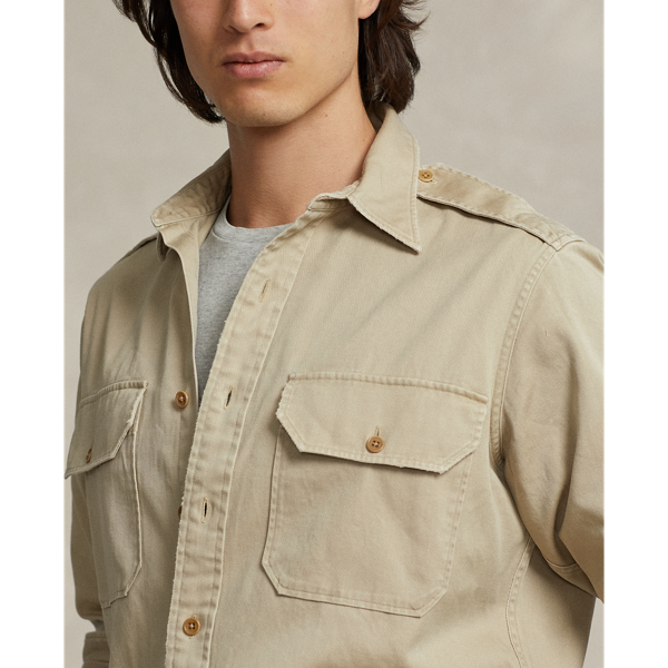 ★★POLO RALPH LAUREN★★ Classic fit twill work shirt beige Classic Fit Twill Workshirt | Ralph Lauren