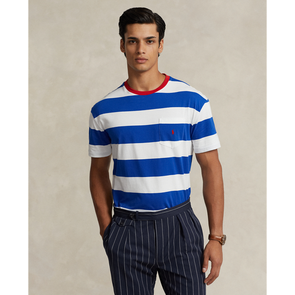 Classic Fit Striped Jersey T Shirt