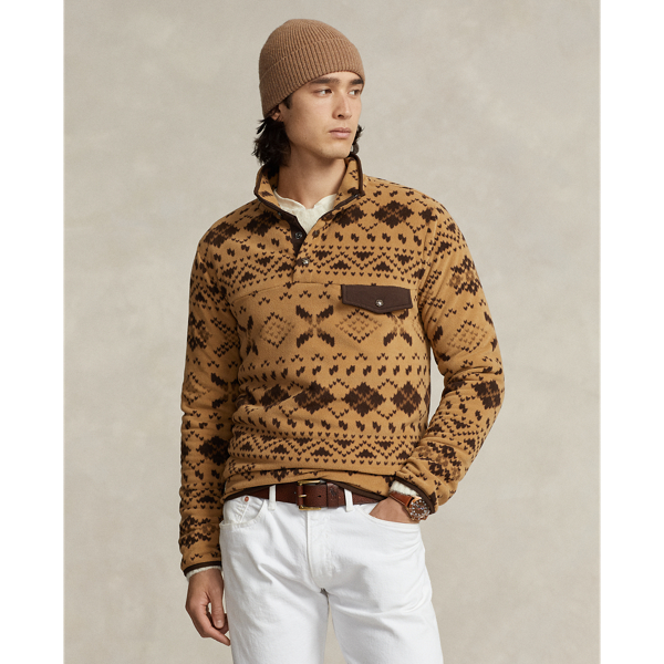 Fair Isle–Inspired Fleece Pullover