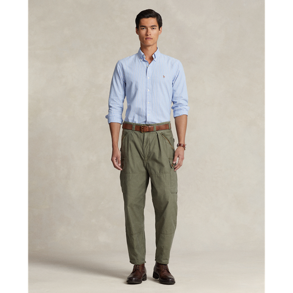 Custom Fit Striped Oxford Shirt