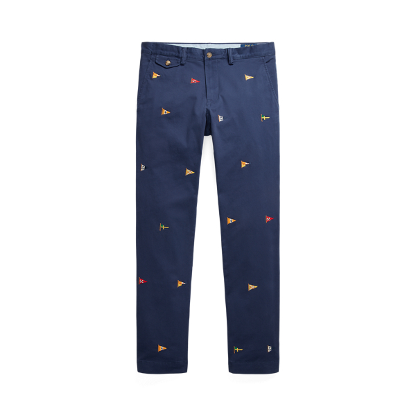 Stretch Slim Fit Embroidered Chino Polo Ralph Lauren 1