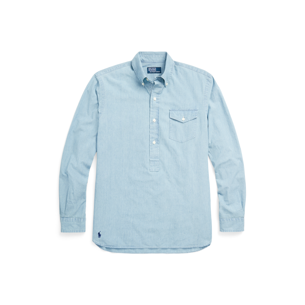 Classic Fit Chambray Popover Shirt