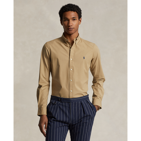 Ralph lauren slim fit poplin shirt on sale