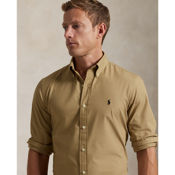 Custom Fit Stretch Poplin Shirt 