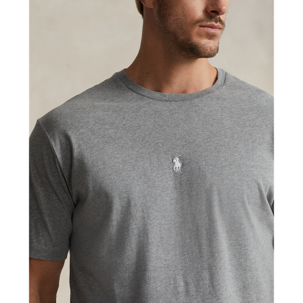 Rundhals-T-Shirt aus Jersey Big & Tall in Steel Heather 6