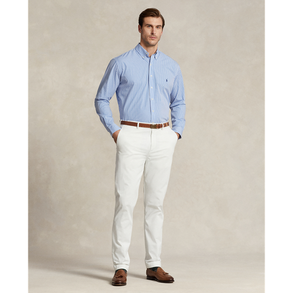 Striped Stretch Poplin Shirt