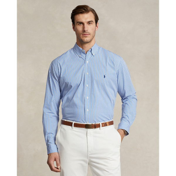 Striped Stretch Poplin Shirt for Men Ralph Lauren UK