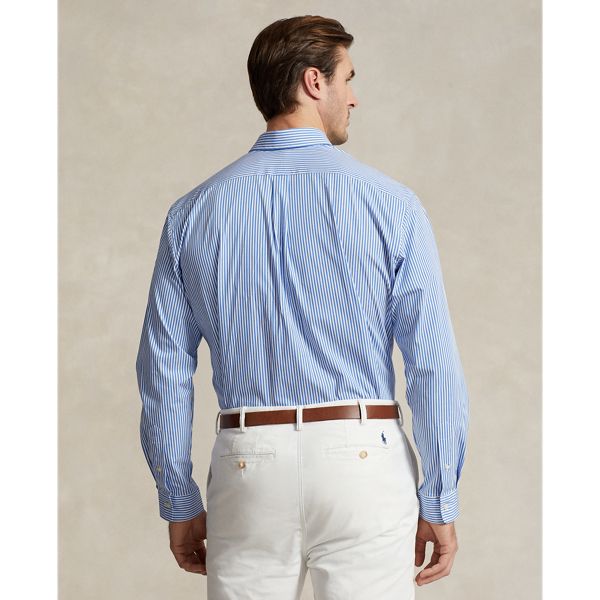 Striped Stretch Poplin Shirt
