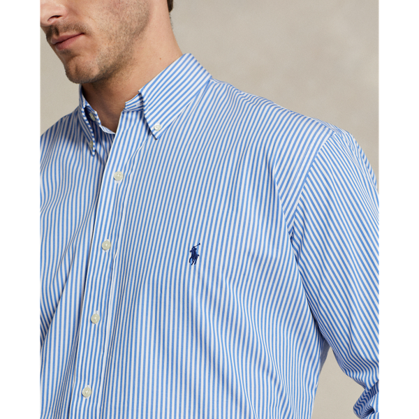 Striped Stretch Poplin Shirt