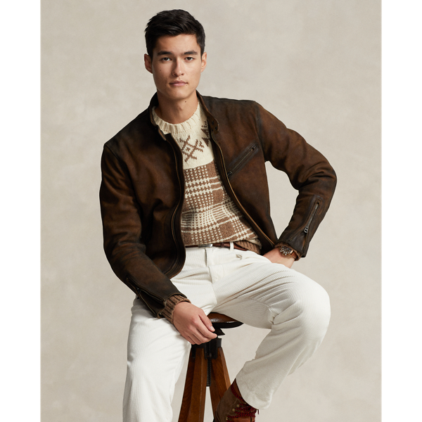 Brown Combo Plaid Wool-Linen Sweater Polo Ralph Lauren 6