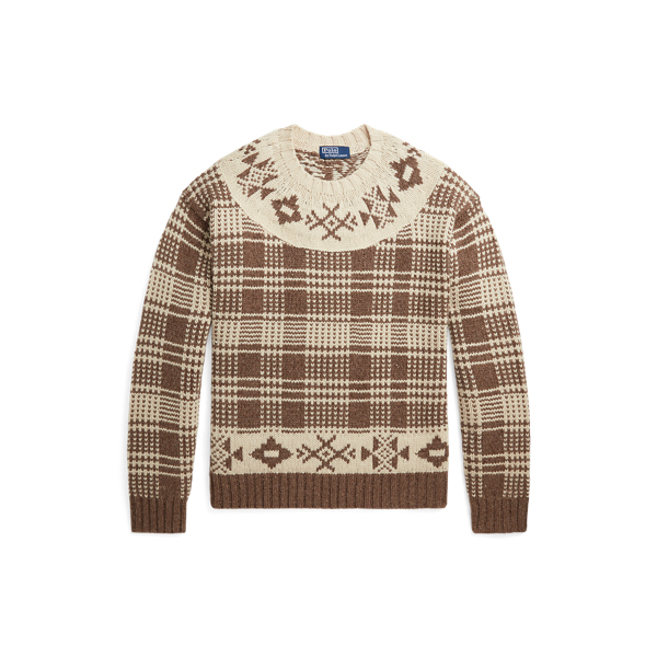 Karierter Pullover aus Wolle und Leinen Polo Ralph Lauren in 1