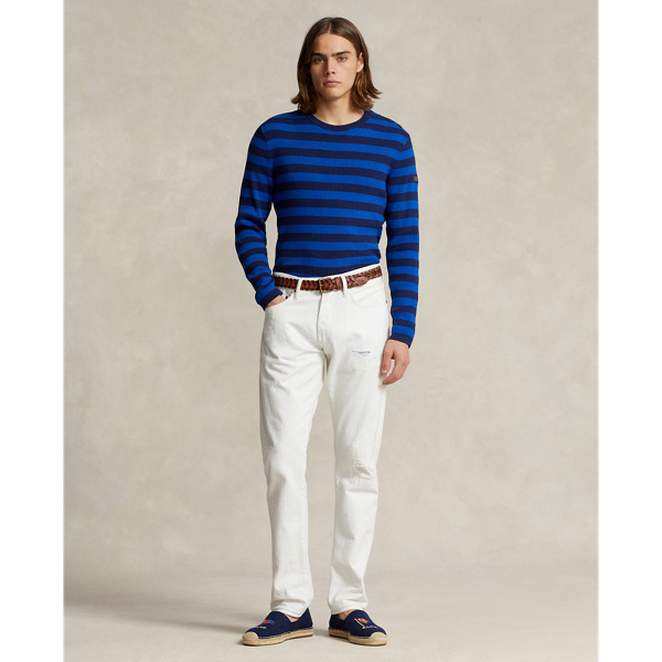 Royal Combo Striped Rib-Knit Cotton-Cashmere Sweater Polo Ralph Lauren 4