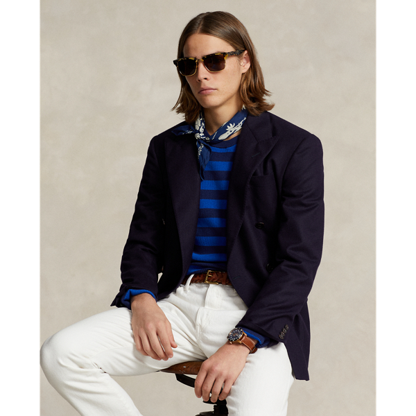 Royal Combo Striped Rib-Knit Cotton-Cashmere Sweater Polo Ralph Lauren 7