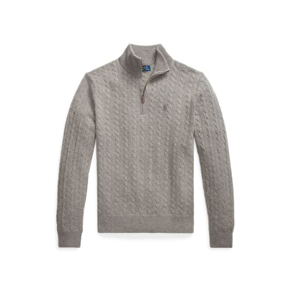 Pull en tricot torsad&eacute; de laine et coton Polo Ralph Lauren en 1